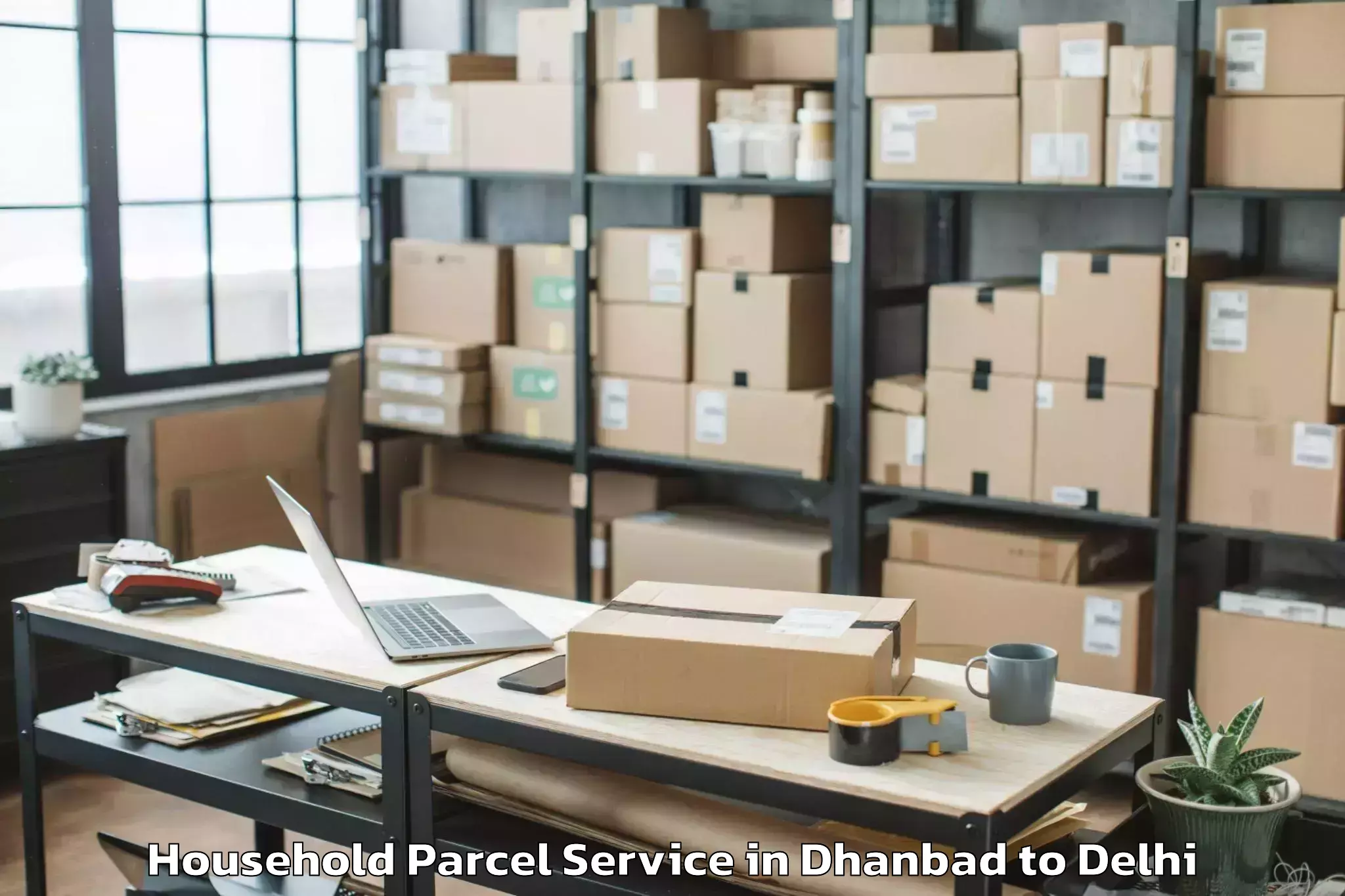 Hassle-Free Dhanbad to Naraina Industrial Estate Household Parcel